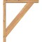Ekena Millwork Traditional Block Smooth Bracket w/ Offset Brace, Western Red Cedar, 3 1/2"W x 22"D x 26"H BKT0402X22X26TRA05SWR - alternate 3